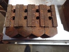 LATHE CHUCK SOFT JAWS STEEL COARSE SERRATION 4 PCS NOS
