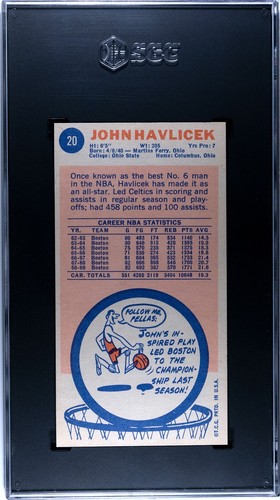 SGC 4.5 - 1969-70 Topps #20 John Havlicek RC Boston Celtics HOF - Picture 5 of 6