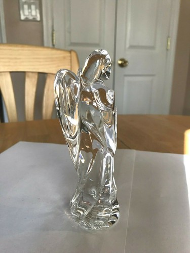 WATERFORD BEAUTIFUL NATIVITY CRYSTAL PRAYING ANGEL FIGURINE SCULPTURE MINT - Picture 3 of 6
