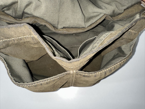 Fossil Authentic Style 1954 Green Fabric fully lined Hand Bag With Leather Strap - Picture 11 of 12