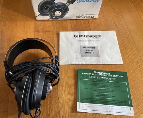 NOS Vintage Pioneer headphones se 650 - Picture 6 of 12