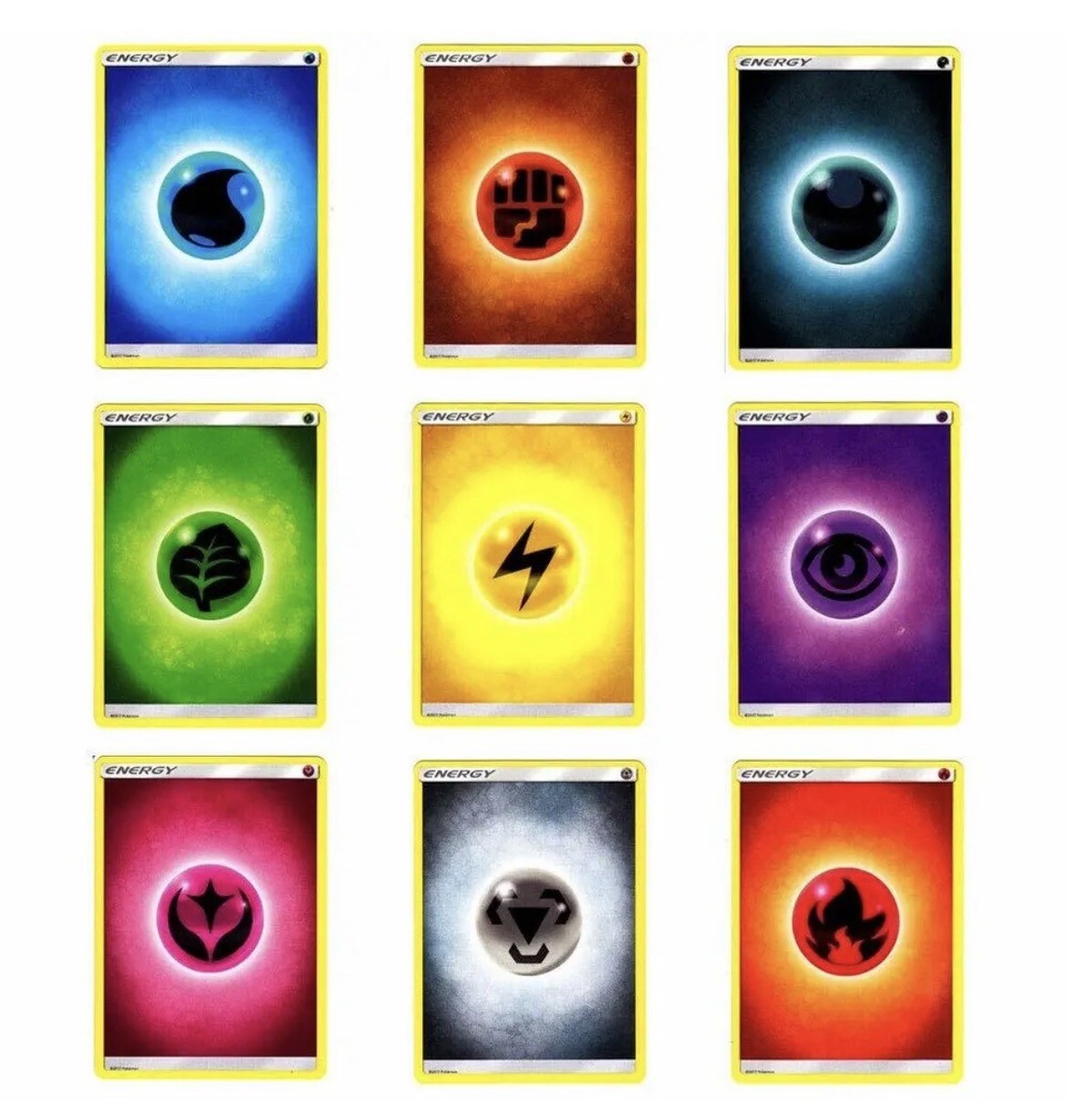 POKEMON TCG: 100 BASIC ENERGY CARD LOT BULK CARDS! ALL 9