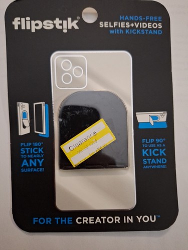 Flipstik Foldable Defy Gravity Flip Stick Nearly Any Surface Kick Stand (Black) - Photo 2 sur 6