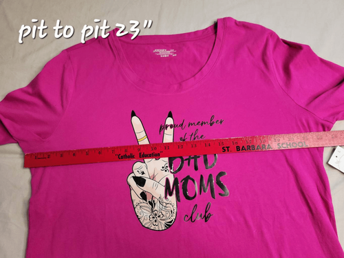 Bad Mom's top pink large tshirt #momlife #0105 - Picture 2 of 5