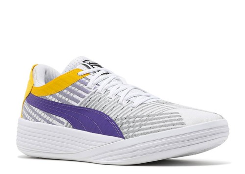 Puma Clyde All-Pro Coast To Coast LA Los Angeles Lakers Basketball Shoes Men 8.5 - Picture 1 of 10