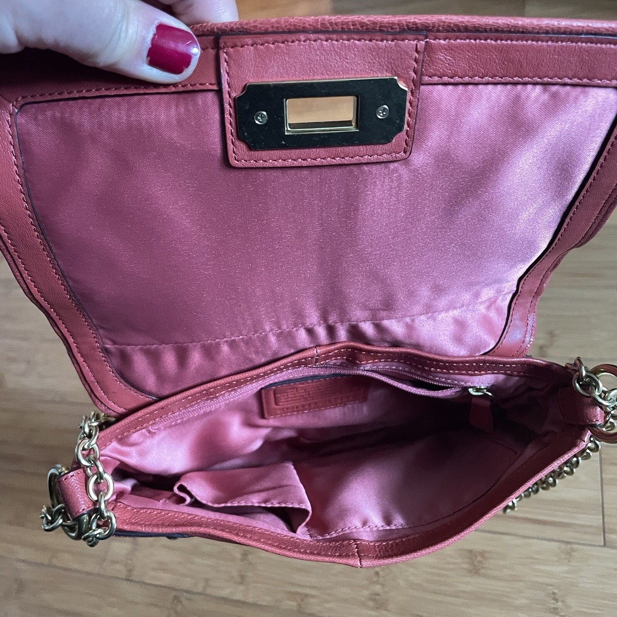 Rare 90s Vintage Coach Geometric Orange Legacy Purse Bag Rare 90s Vintage Coach Geometric Orange Legacy Purse Bag