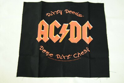 AC/DC DIRTY DEEDS DONE DIRT CHEAP BACK PATCH NEW OFFICIAL RIDE ON PROBLEM CHILD
