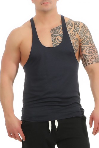 Herren Stringer Tanktop Bodybuilding Achselshirt Muskelshirt Sportshirt Fitness - Bild 15 von 25