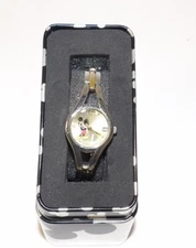 Ladies 2-Tone Mickey Mouse Wristwatch with Day Date