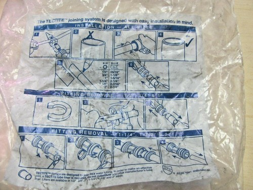 Tectite 10188013 - 1-1/4 in. Push Brass Coupling with Stop - Picture 4 of 4