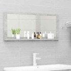 NNEVL Bathroom Mirror Concrete Grey 90cm Chipboard
