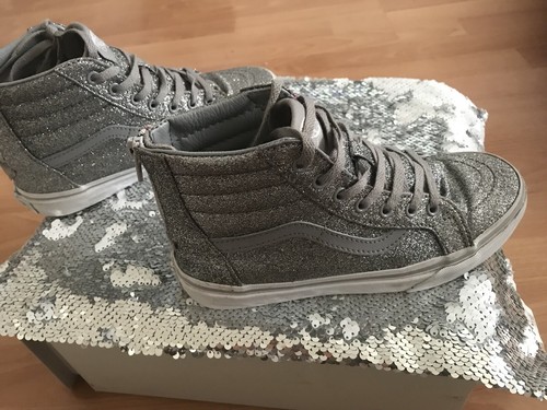 Taille Euro35 3 Sliver Vans Glitter Hi qFSnxU4R