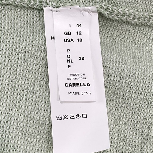 Tonet Made In Italy Cardigan Size Large Mint Green closed with one button - Picture 6 of 13