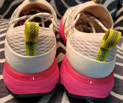 SOREL Kinetic Impact Lace Sneakers Natural Cactus Pink US Women's size 8.5 - Foto 13 di 15