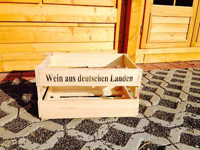 1-9 Fabrikneue Weinkiste Weinkisten Holzkisten Dekokiste Weinregal Flaschenkiste - Bild 1 von 4