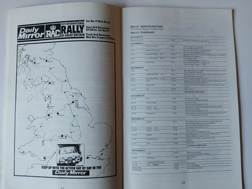 RAC rally programme 1973. Roger Clark rally Driver. Rally Programme. - Picture 3 of 10