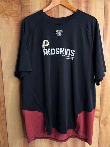 Washington Redskins Reebok NFL Equipment Herren XL schwarz T-Shirt DC Logo PlayDry