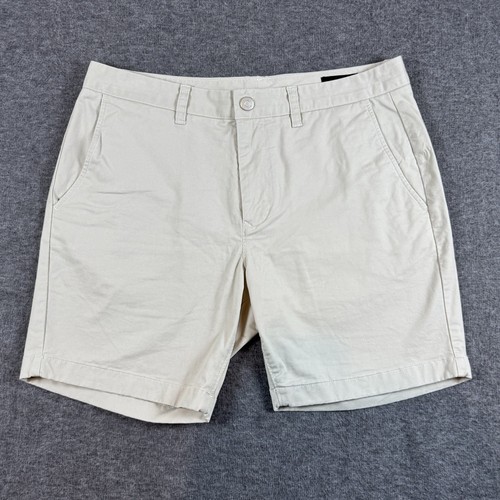 Bonobos Shorts Mens 33 Light Khaki Slim 7 Inch Golf Chino Stretch