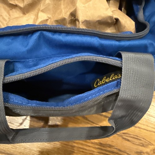 Cabela's Catch-All Gear Duffle Tote Bag Royal Blue Strap, Taschen, Reißverschluss EUC - Bild 9 von 20