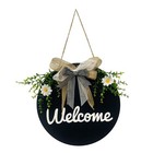 1pc Delicate Door Ornament Wall Hanging Ornament Flower Decorative Door Sign