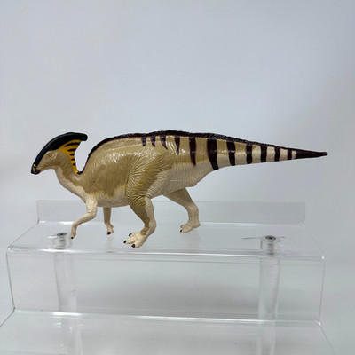 Terra by Battat Parasaurolophus Figure Dan LoRusso Brown Prehistoric Dinosaur 8''