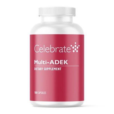 Celebrate Vitamins Multi ADEK Bariatric Multivitamin Iron Free, Easy to Swall...
