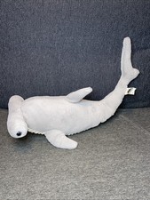Jellycat HARLEY Hammerhead Shark Retired Plush Stuffed Animal Gray Beige 15"