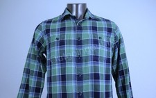 J. Crew Flannel Multicolor Plaid Shirt Men s Long Sleeve Button Front Size M
