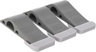 LIVIVO Grey Door Stopper Wedge Heavy Duty Rubber w/ Holder Non Slip Non Scratch