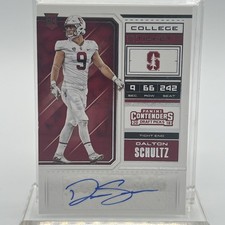 2018 Contenders Draft Dalton Schultz Rookie RC Ticket Auto Autograph #167