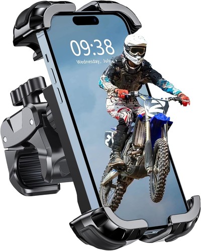 Upgrade Motorcycle Phone Mount - 360° Rotatable Holder with Quick Lock Feature - Picture 3 of 10