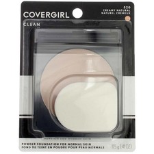 2 Pack CoverGirl Simply Powder Foundation, Creamy Natural 520, 0.41 oz