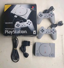 Sony PlayStation Classic 16GB Gray Console Gaming System TESTED