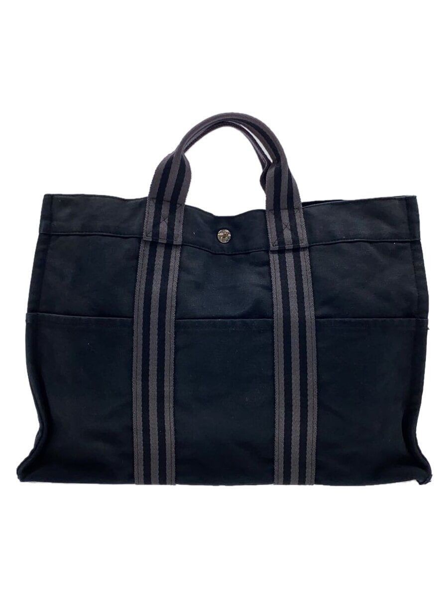 anytee Super Black canvas tote 黒メス エルメス Super Black