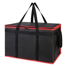 Insulated Food Delivery Bag - Hot & Cold Meal Carrier, Catering/Doordash Pizz...