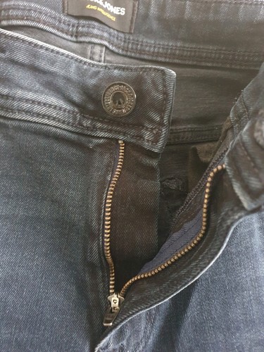 JACK & JONES Liam Mens Jeans Blue Slim Skinny W34 L32 - Picture 6 of 13