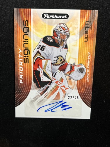 22-23 UD Fall Promotion Expo Toronto Auto Priority Signing PS-JG John Gibson /25