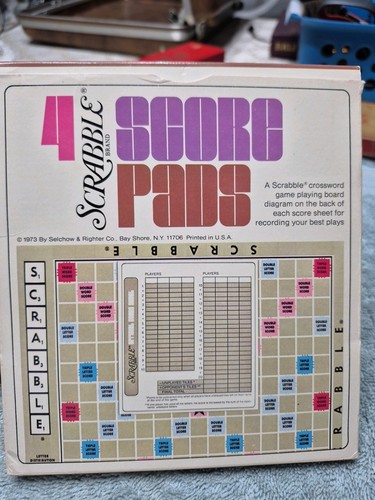 Vintage Scrabble Four 3 .5 Score Pads *NEW IN PACKAGE** - Picture 4 of 6