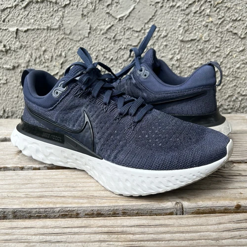Nike Shoes Men Size 12 React Infinity Run Flyknit 2 Navy Blue CT2357-401