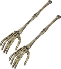 EXCEART Skeleton Arm Staff - Halloween Spooky Decor Salad Spoon and As Shown 