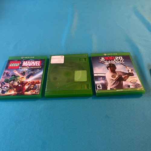 4 XBOX ONE Games Lego Marvel Super Heroes & Batman 3, NFS Rivals, Baseball USED - Picture 2 of 15