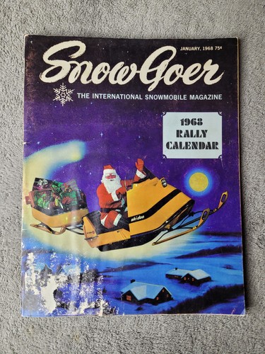 Vintage January 1968 Snow Goer International Snowmobile Magazine *Read* - Picture 1 of 6