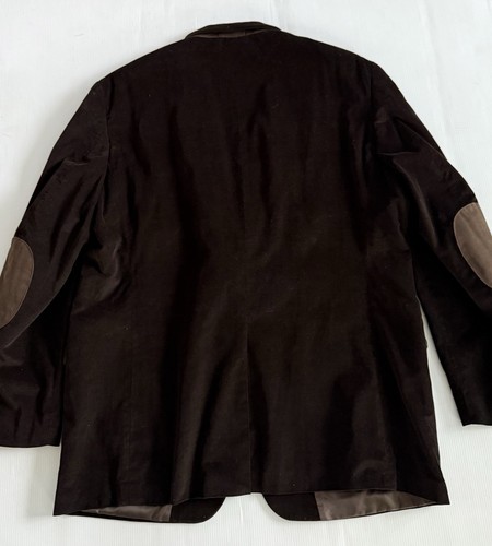 Lauren Ralph Lauren Blazer Jacket Mens 46L Corduroy Elbow Patch Notch Lapel - Picture 2 of 12