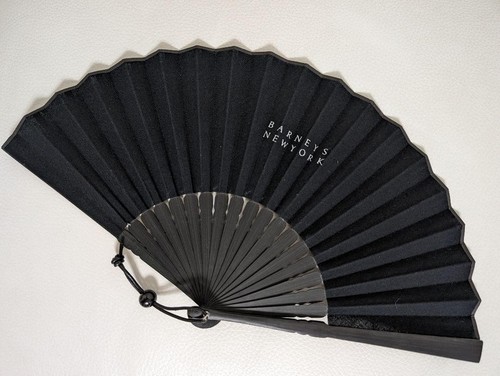 Folding Sensu Fan Limiteditem With Barneysyork Logo Black