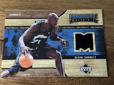 2006-07 Upper Deck Hardcourt Materials #KG Kevin Garnett GAME USED JERSEY