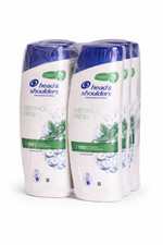 Head & Shoulders Anti-Dandruff Shampoo Cool Menthol 400ml x 6 Bottles 11.12 per litre