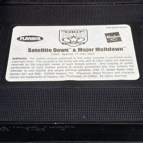 Major Powers & The Star Squad Year One Call To Action VHS Tape 2003 Playskool - Picture 8 of 8