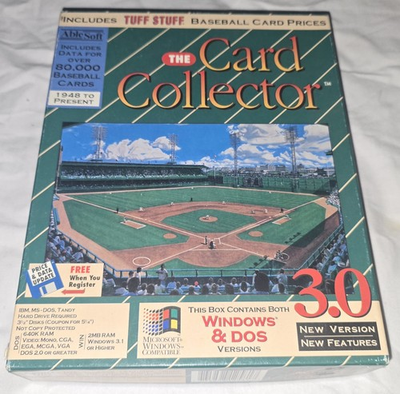 #ad #ad COMPLETE The Card Collector 3.0 BASEBALL Big Box Windows DOS 1994 TUFF STUFF 3.5 $23.99
