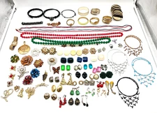 3 LBS Vintage Modern Junk Jewelry Sorted Mixed Lot Wear Resell Craft Estate Find