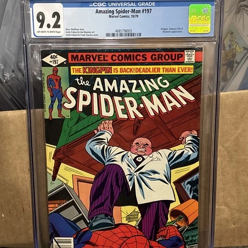 Amazing Spider-Man #197 CGC 9.2 Kingpin Cover & App Mysterio Keith Pollard 1979